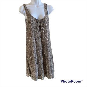Grey/Silver Boston Proper Sequin Party Dress XS